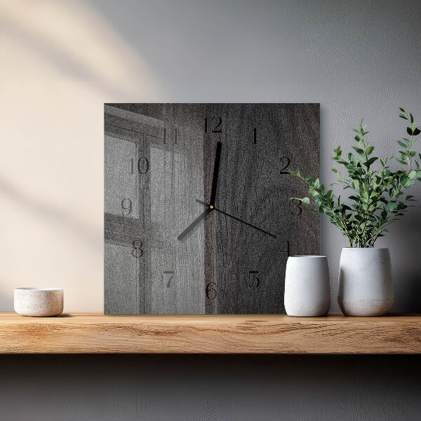 Reloj de vidrio Madera