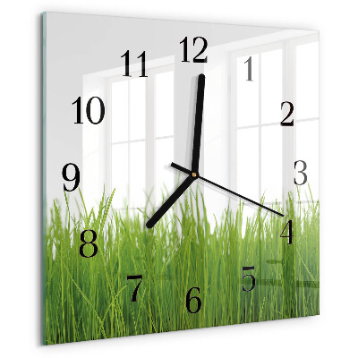 Reloj de vidrio Césped