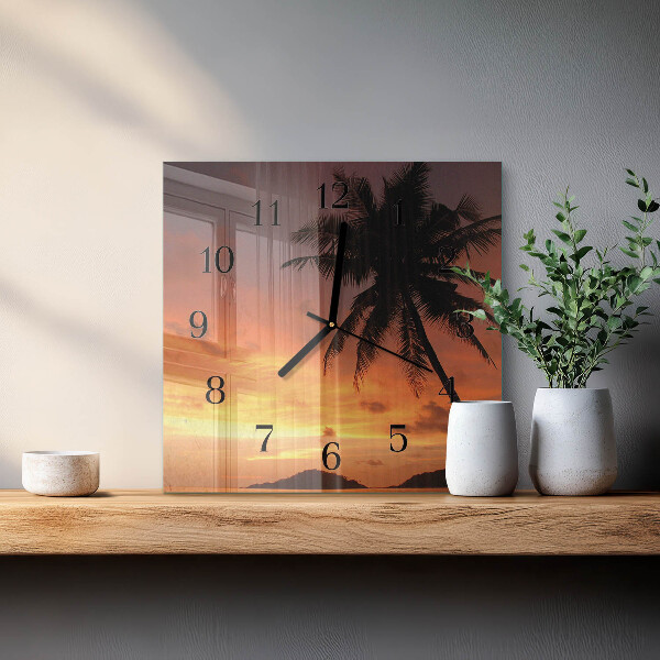 Reloj de vidrio Palmera
