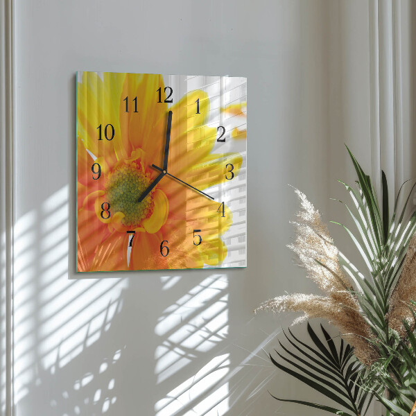 Reloj de vidrio Flor