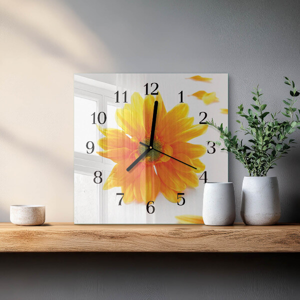 Reloj de vidrio Flor