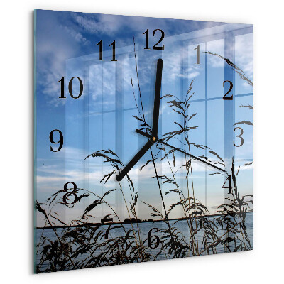 Reloj de vidrio Césped