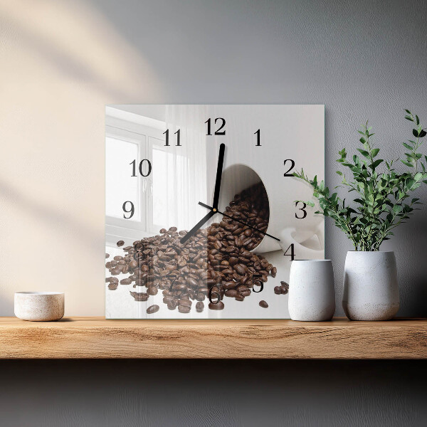 Reloj de vidrio Taza de café