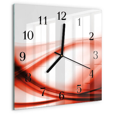 Reloj de vidrio Líneas abstractas
