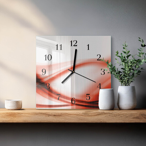 Reloj de vidrio Líneas abstractas