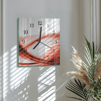 Reloj de vidrio Líneas abstractas