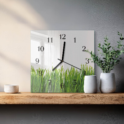 Reloj de vidrio Césped