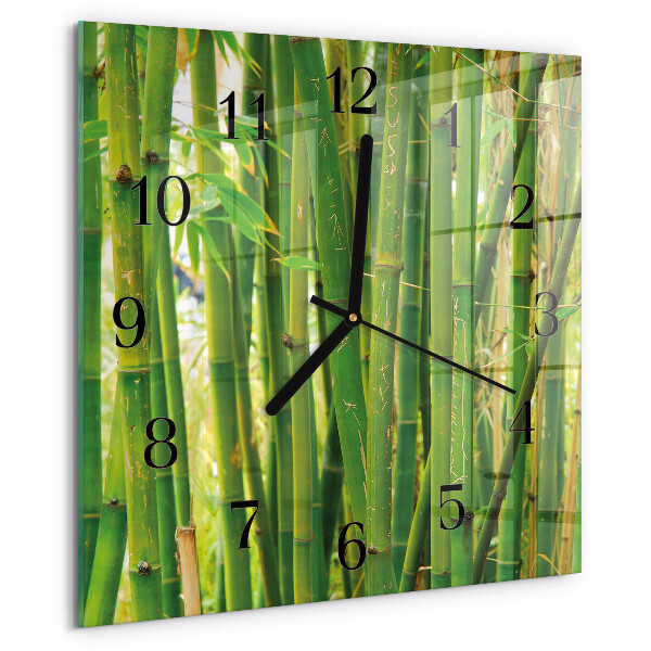 Reloj de vidrio Planta de bambú
