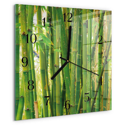 Reloj de vidrio Planta de bambú