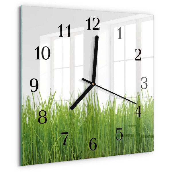 Reloj de vidrio Arte floral