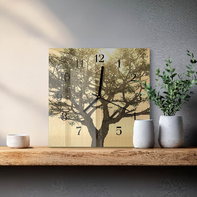 Reloj de vidrio Árbol