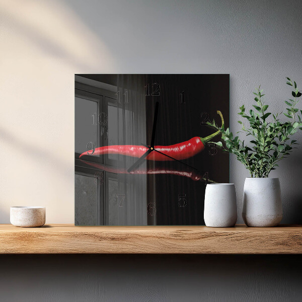 Reloj de vidrio Ají picante