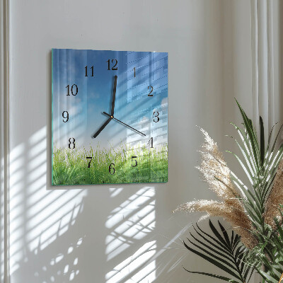 Reloj de vidrio Césped