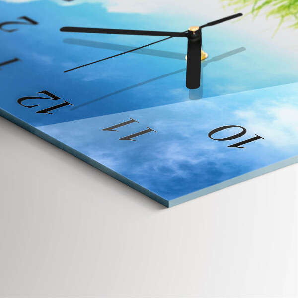 Reloj de vidrio Césped