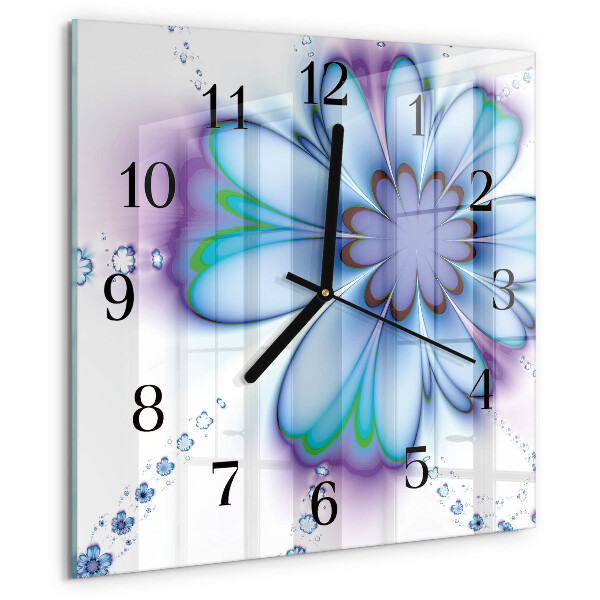 Reloj de vidrio Flor