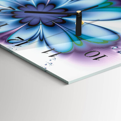 Reloj de vidrio Flor