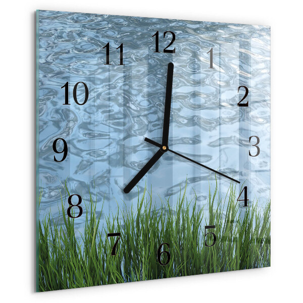 Reloj de vidrio Agua de hierba