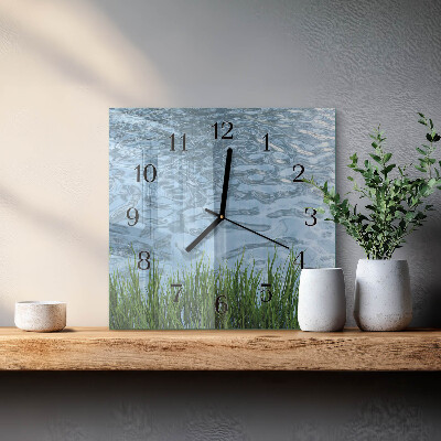 Reloj de vidrio Agua de hierba