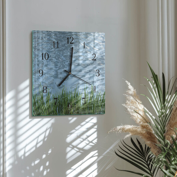 Reloj de vidrio Agua de hierba