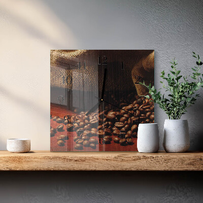 Reloj de vidrio Granos de café