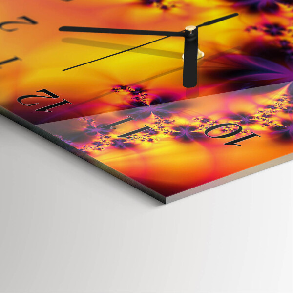 Reloj de vidrio Flores
