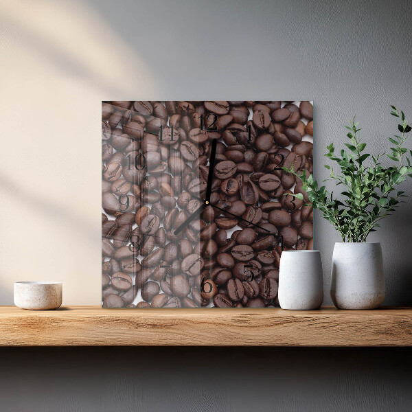Reloj de vidrio Granos de café