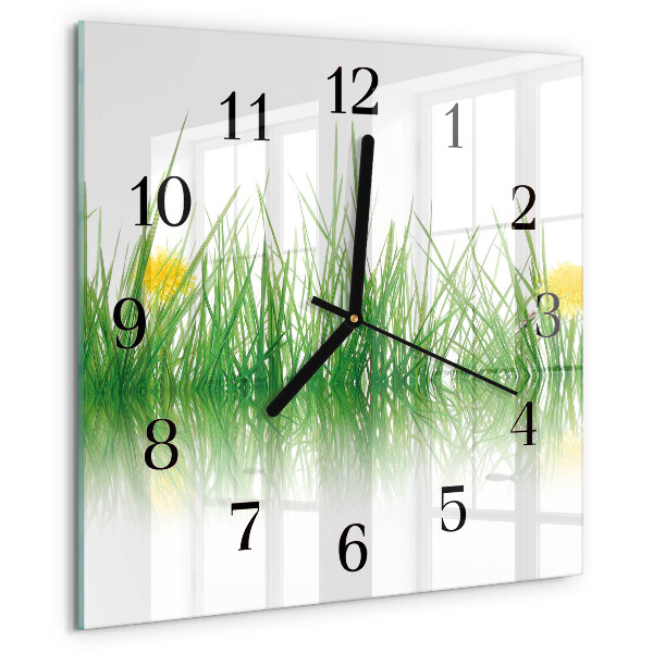 Reloj de vidrio Césped