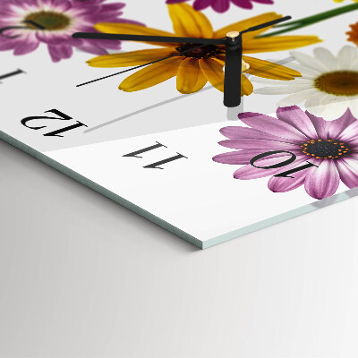 Reloj de vidrio Flores