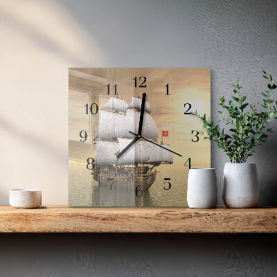 Reloj de vidrio Barco