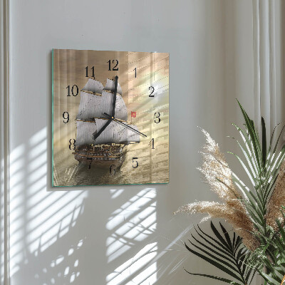Reloj de vidrio Barco