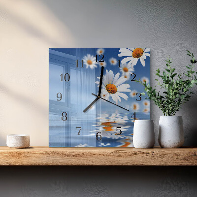 Reloj de vidrio Flor