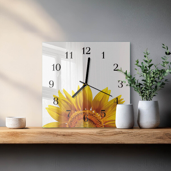 Reloj de vidrio Flor