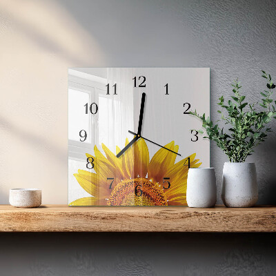 Reloj de vidrio Flor