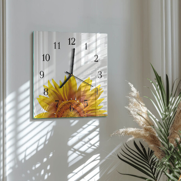 Reloj de vidrio Flor