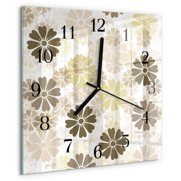 Reloj de vidrio Arte floral
