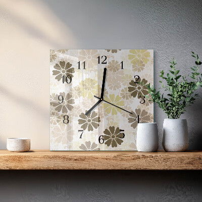Reloj de vidrio Arte floral