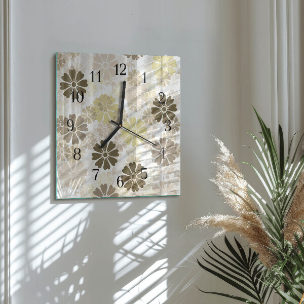Reloj de vidrio Arte floral