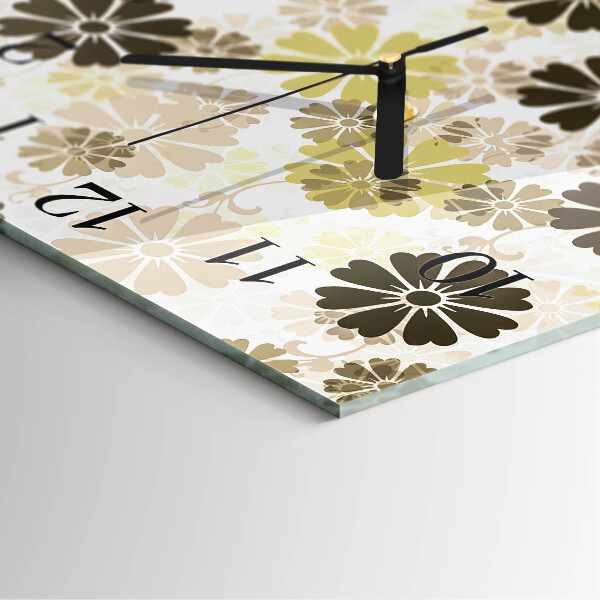 Reloj de vidrio Arte floral