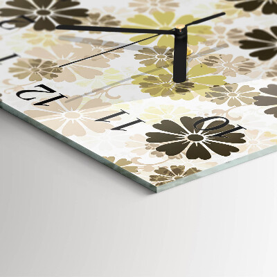 Reloj de vidrio Arte floral