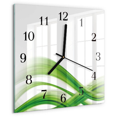 Reloj de vidrio Onda abstracta