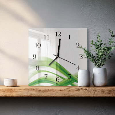 Reloj de vidrio Onda abstracta