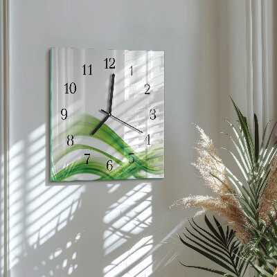 Reloj de vidrio Onda abstracta