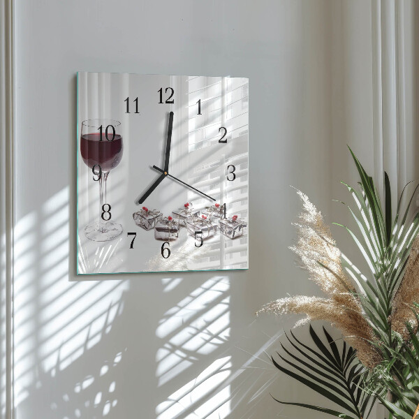 Reloj de vidrio Copa de vino