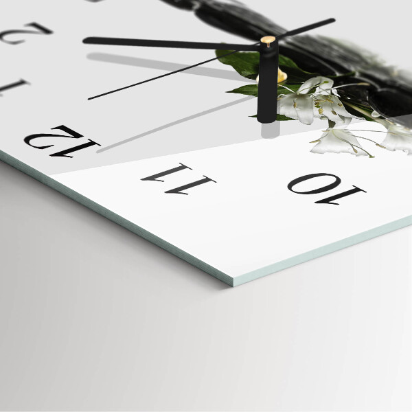 Reloj de vidrio Piedras zen