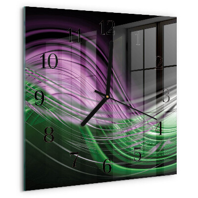 Reloj de vidrio Arte abstracto