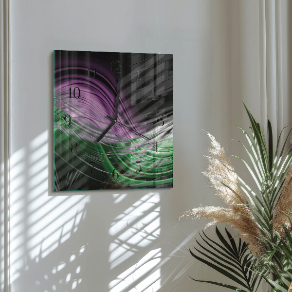 Reloj de vidrio Arte abstracto
