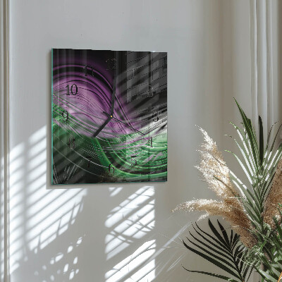 Reloj de vidrio Arte abstracto