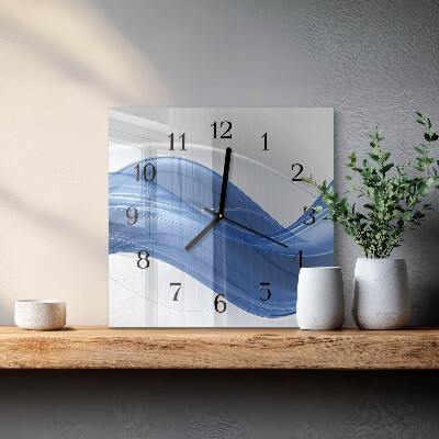 Reloj de vidrio Líneas abstractas