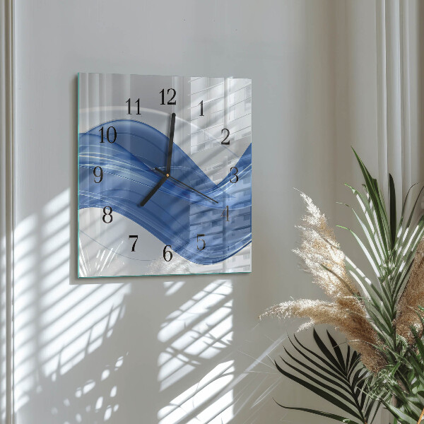 Reloj de vidrio Líneas abstractas