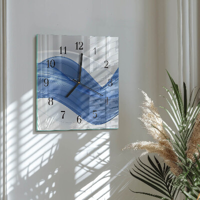 Reloj de vidrio Líneas abstractas